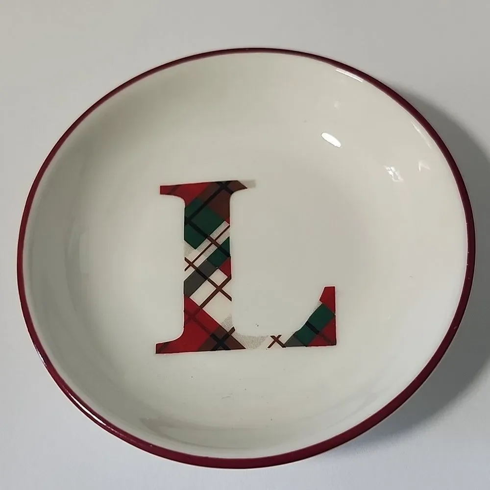 Trinket Bowl With L initial